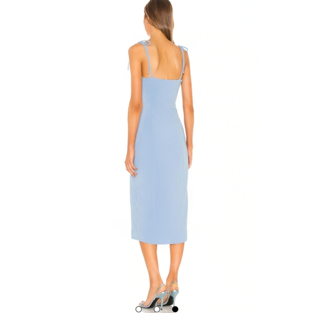Revolve Aaliya Midi Dress in Periwinkle Blue